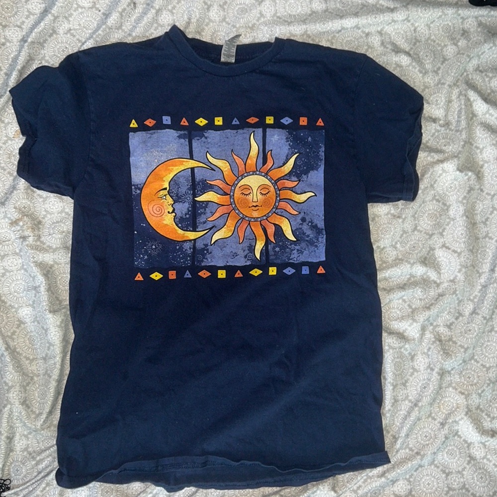 Navy Blue Sun T-shirt